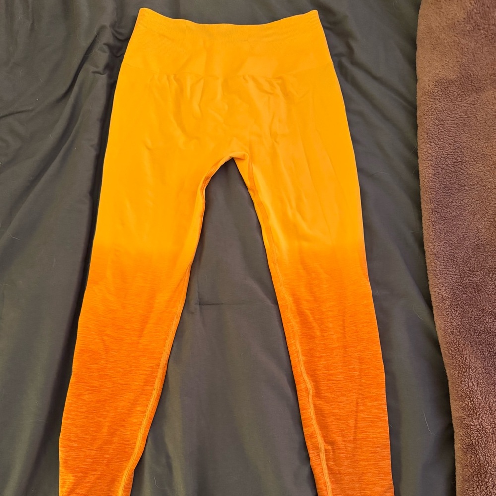 Ombré Orange Alphalete Leggings
